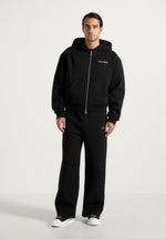 js002-unisex-signature-relaxed-fit-zip-hoodie-black