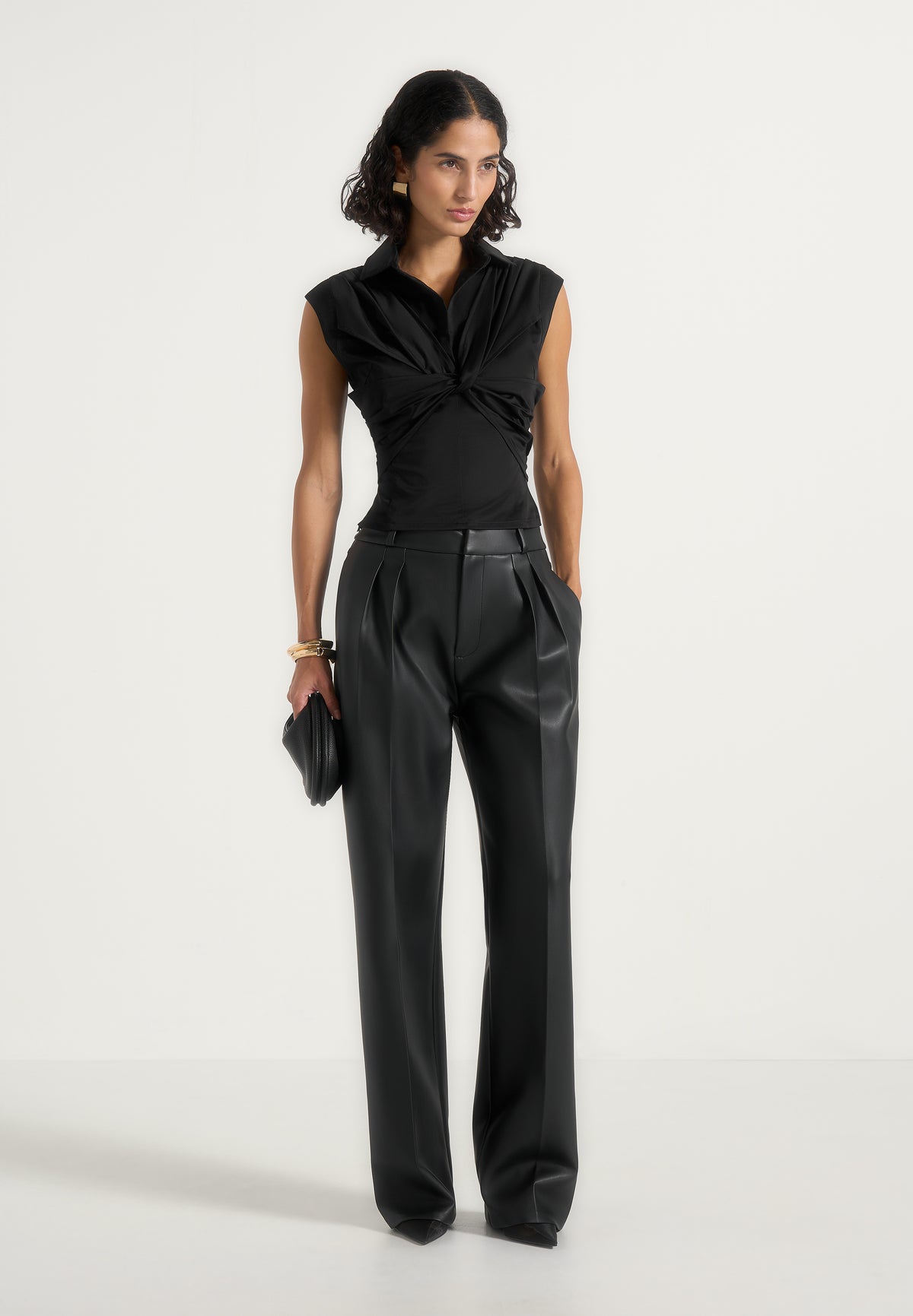 yvette-twist-front-sleeveless-shirt-black