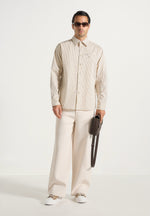 ronnie-unisex-pinstripe-long-sleeve-shirt-beige
