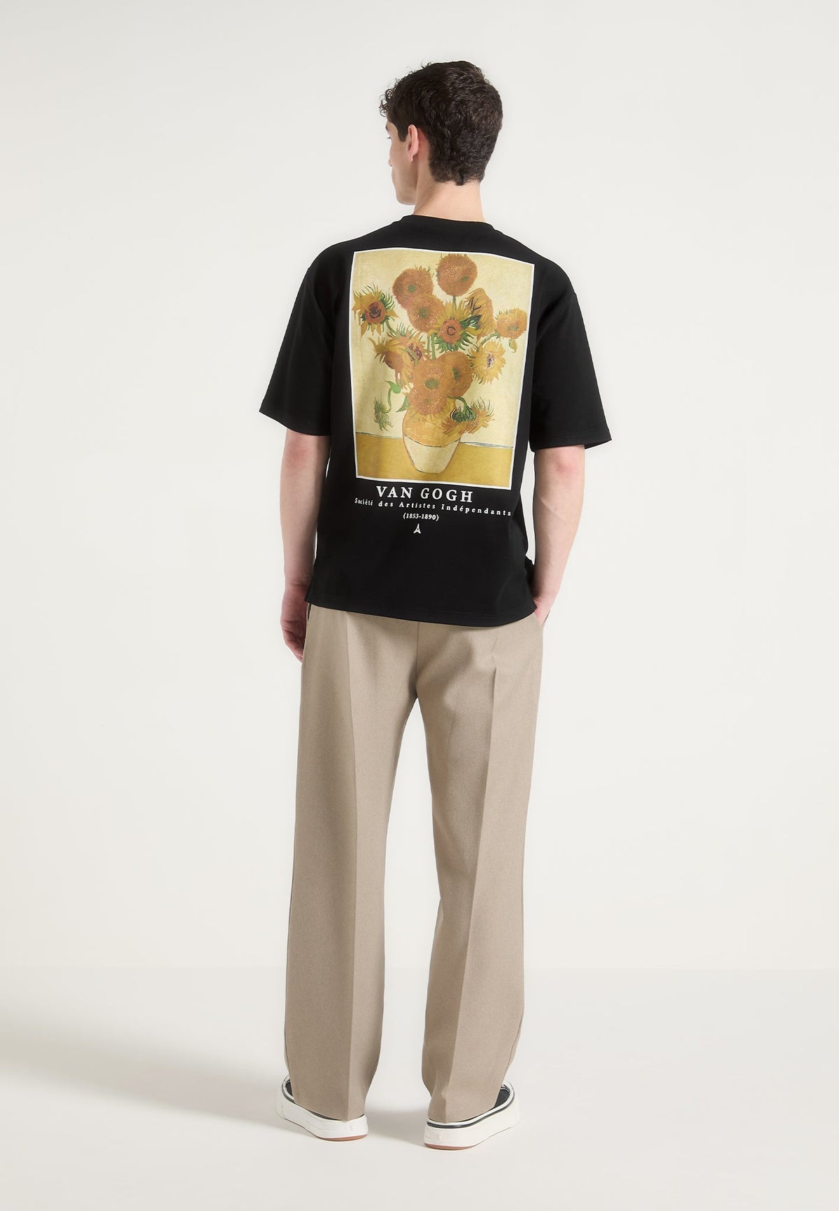 sunflowers-van-gogh-cotton-t-shirt-black