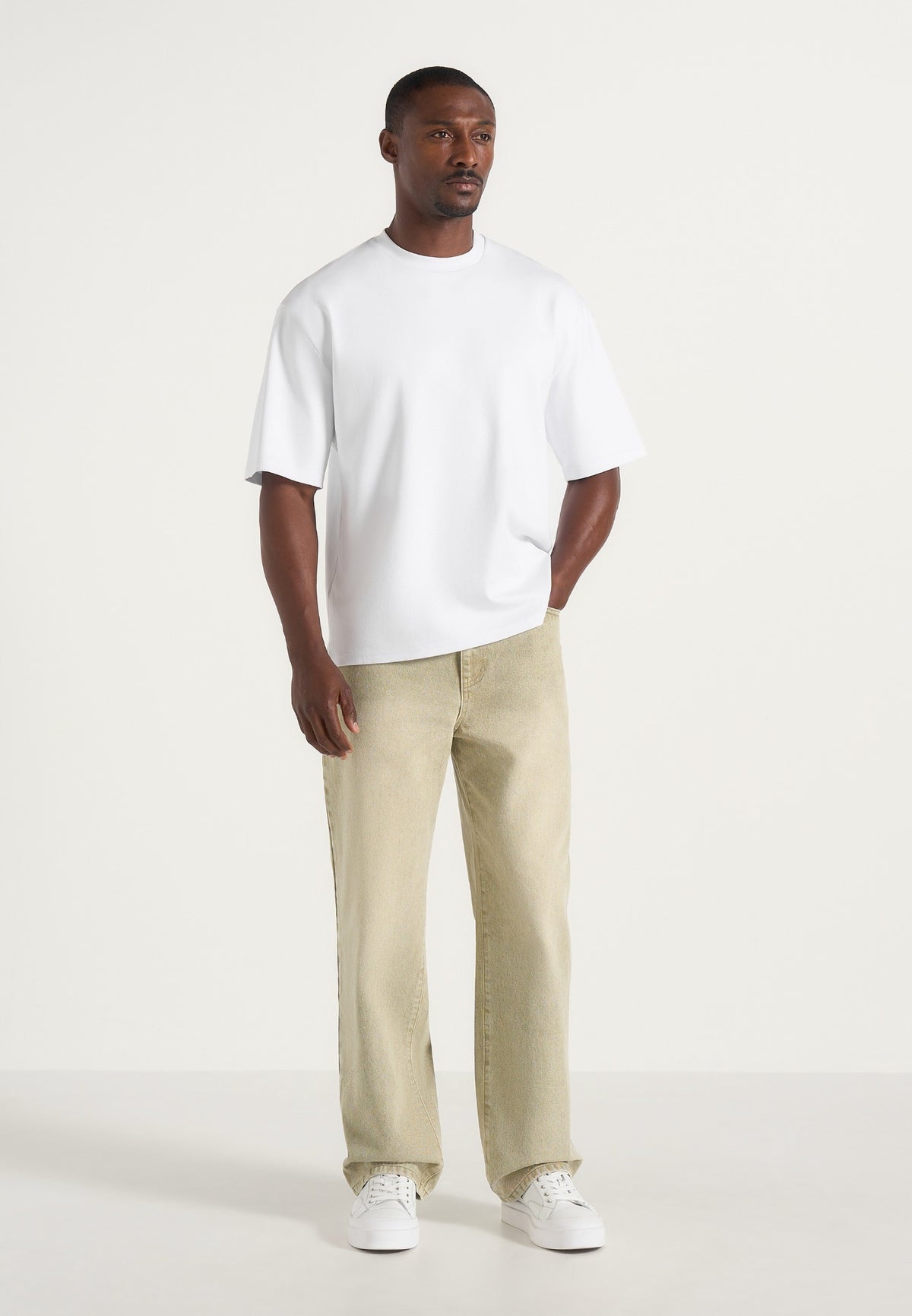 DN002 - Relaxed Fit Denim Jeans - Sage
