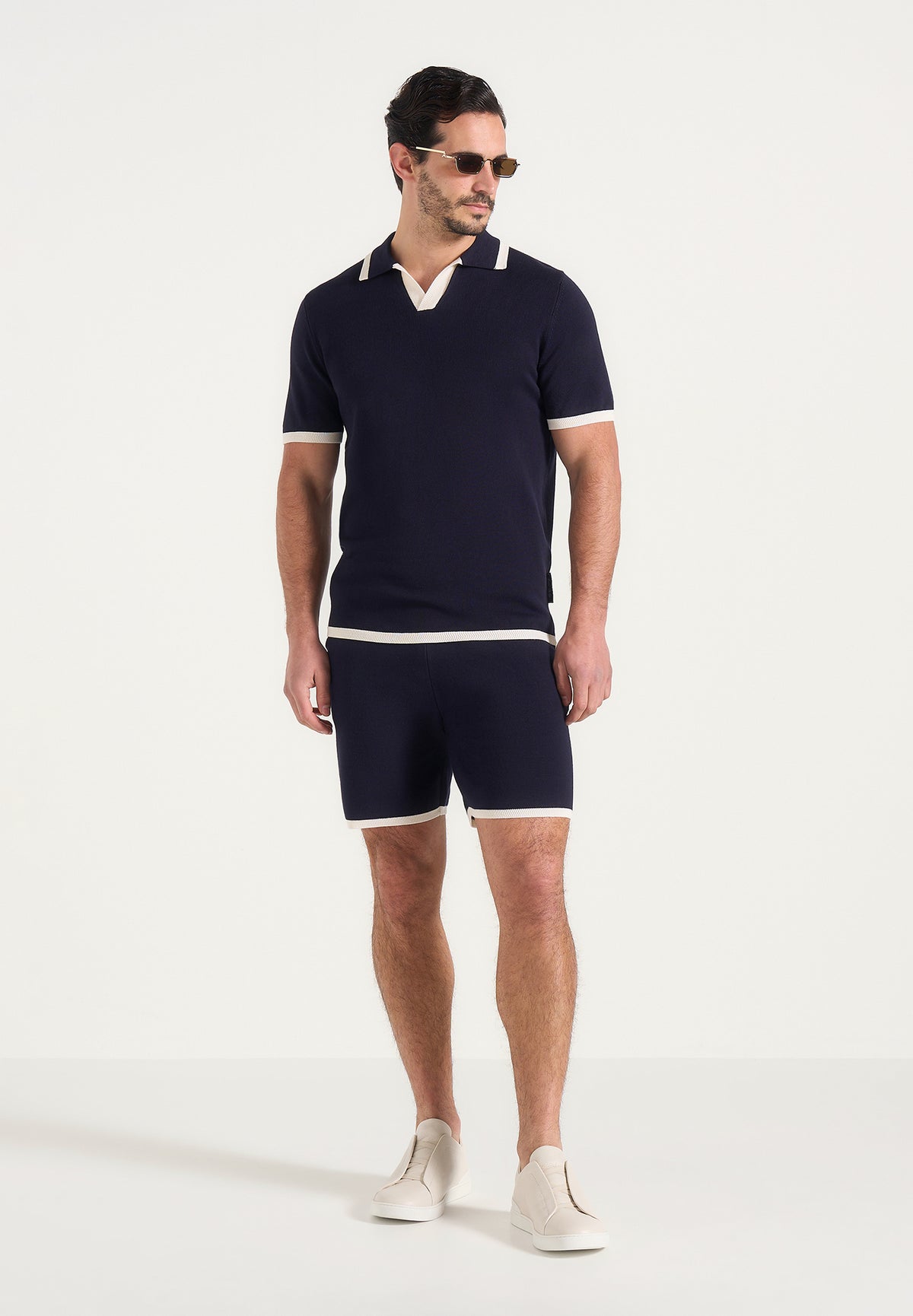 regis-contrast-detail-knit-shorts-navy