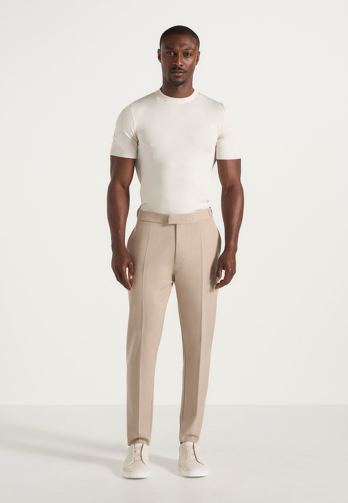 Hubert - Slim Fit Dress Pants - Beige