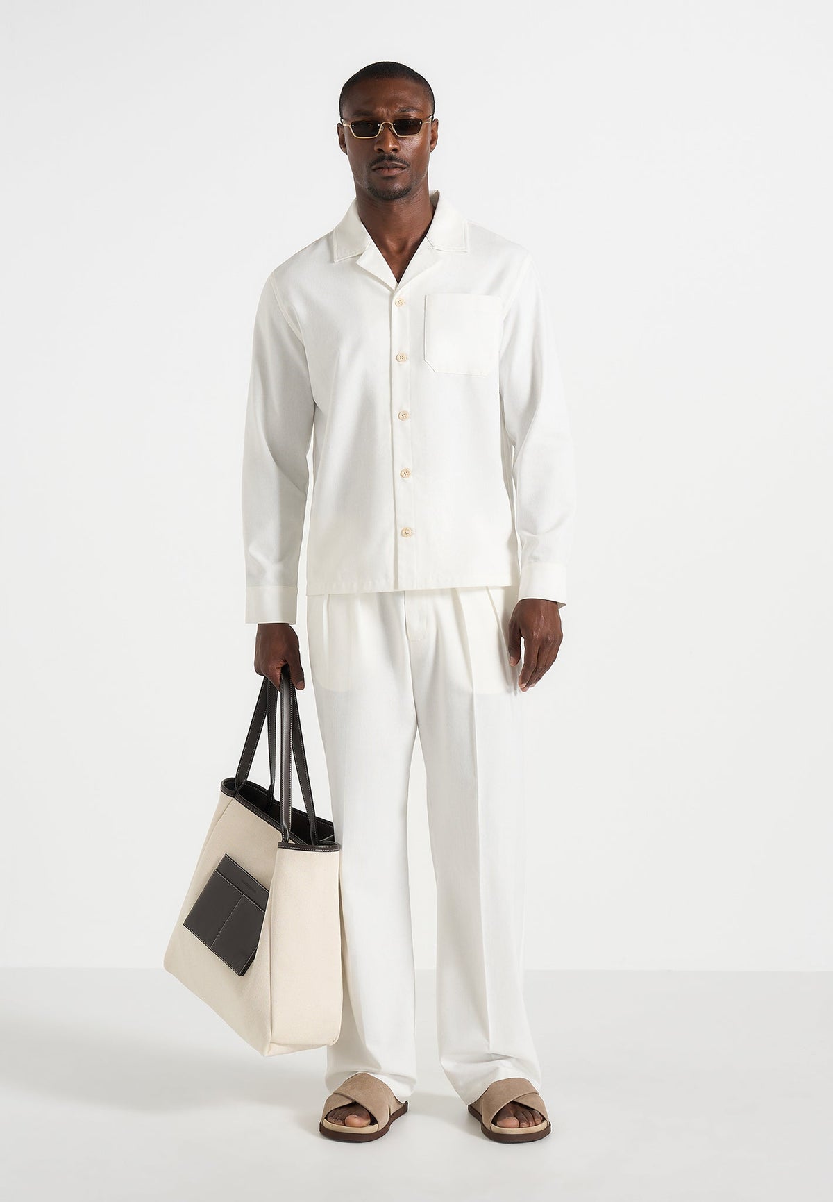 Constant - Linen Long Sleeve Shirt - White
