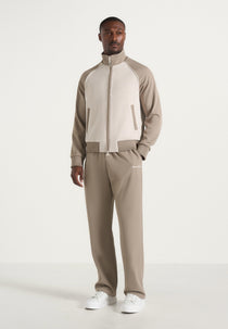 Signature Piped Track Pants - Taupe