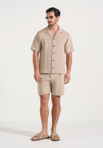 Felix - Tailored Shirt With Crease - Beige
