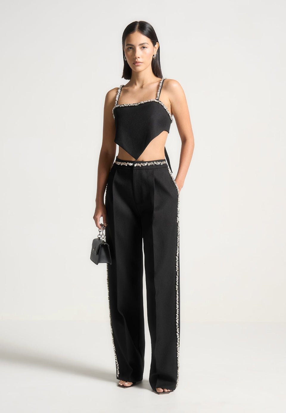 eloise-embellished-strap-handkerchief-top-black