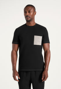 Joris - Whipstitch Pocket Detail T-Shirt - Black