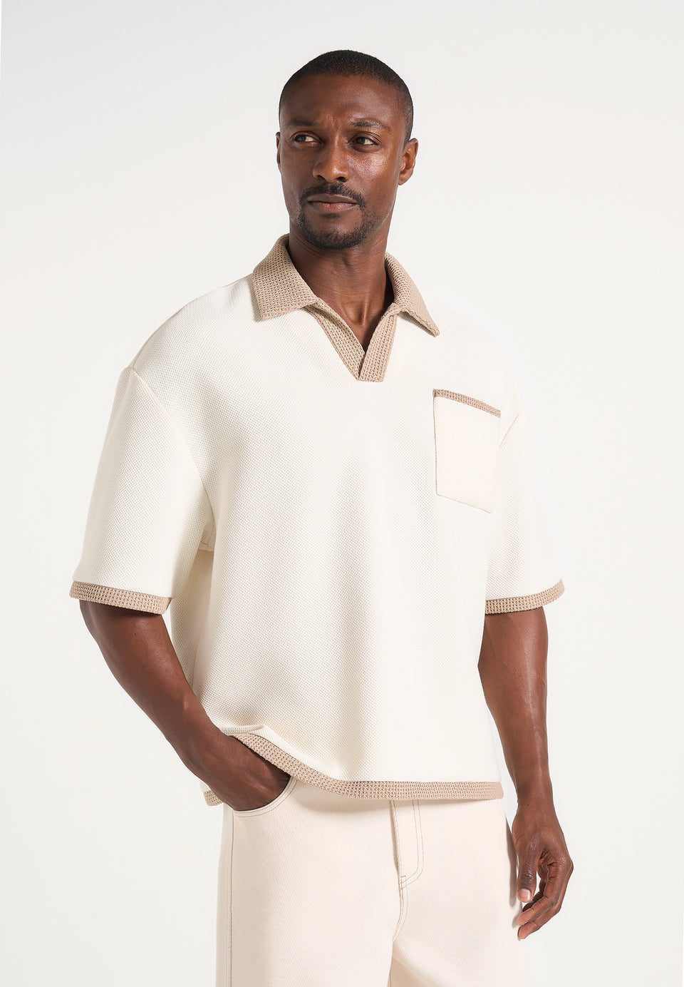 brice-boxy-crochet-detail-polo-shirt-cream