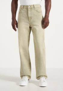 DN002 - Relaxed Fit Denim Jeans - Sage