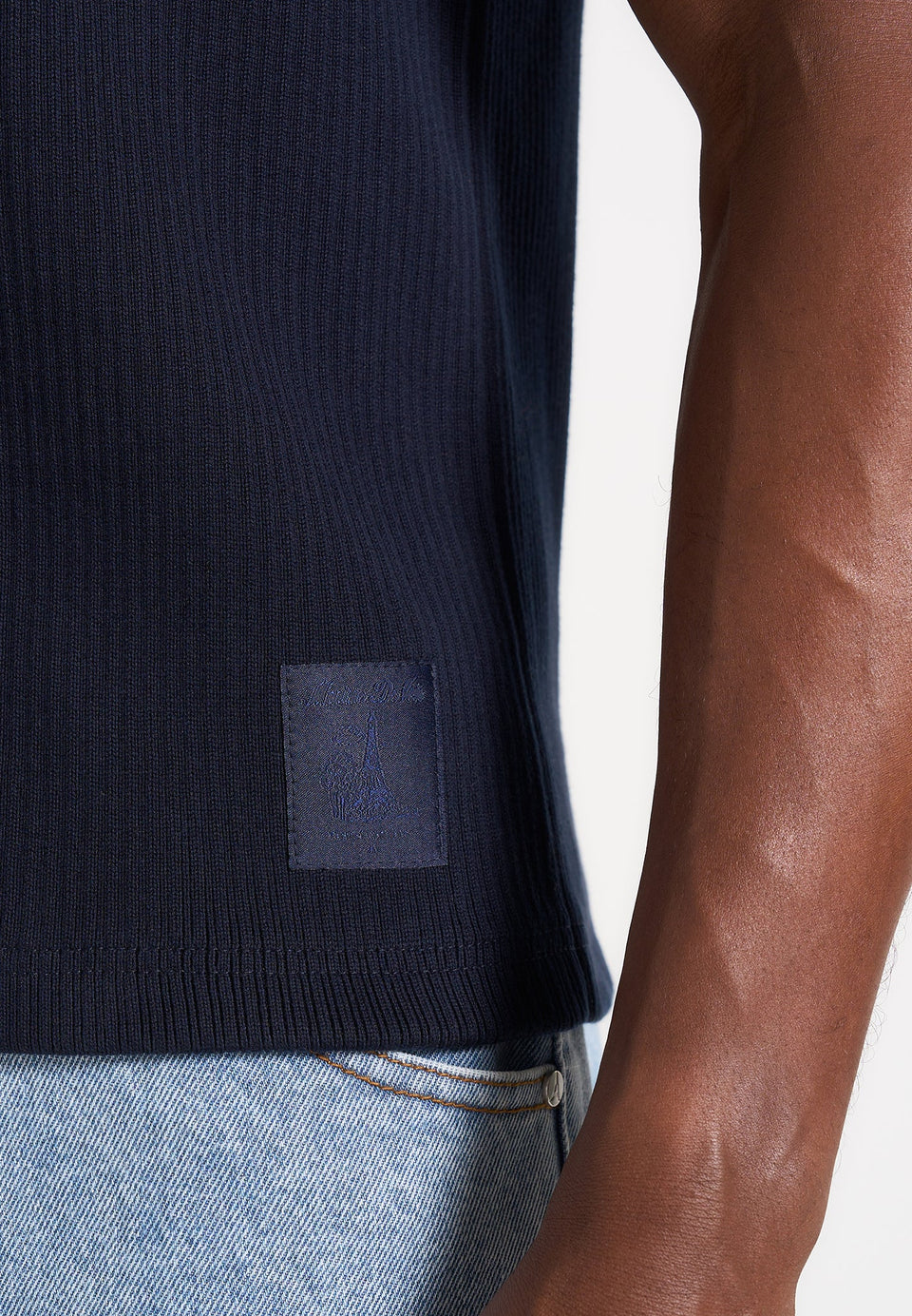 vs001-ribbed-cotton-tank-top-navy