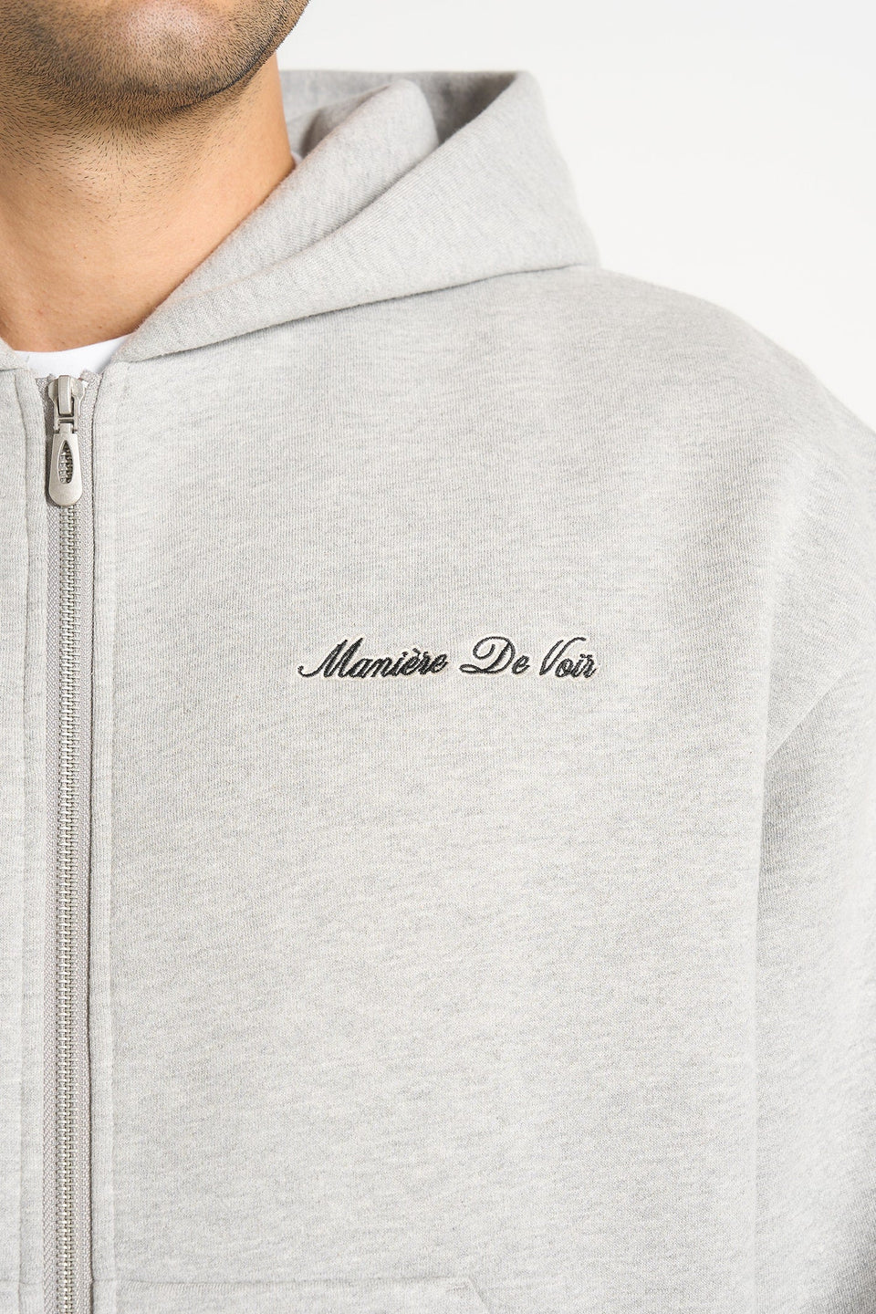 js002-unisex-signature-relaxed-fit-zip-hoodie-marl-grey