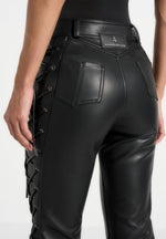 ambre-leather-lace-up-flared-trousers-black