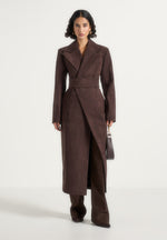 esma-suede-asymmetric-coat-with-cinch-belt-brown
