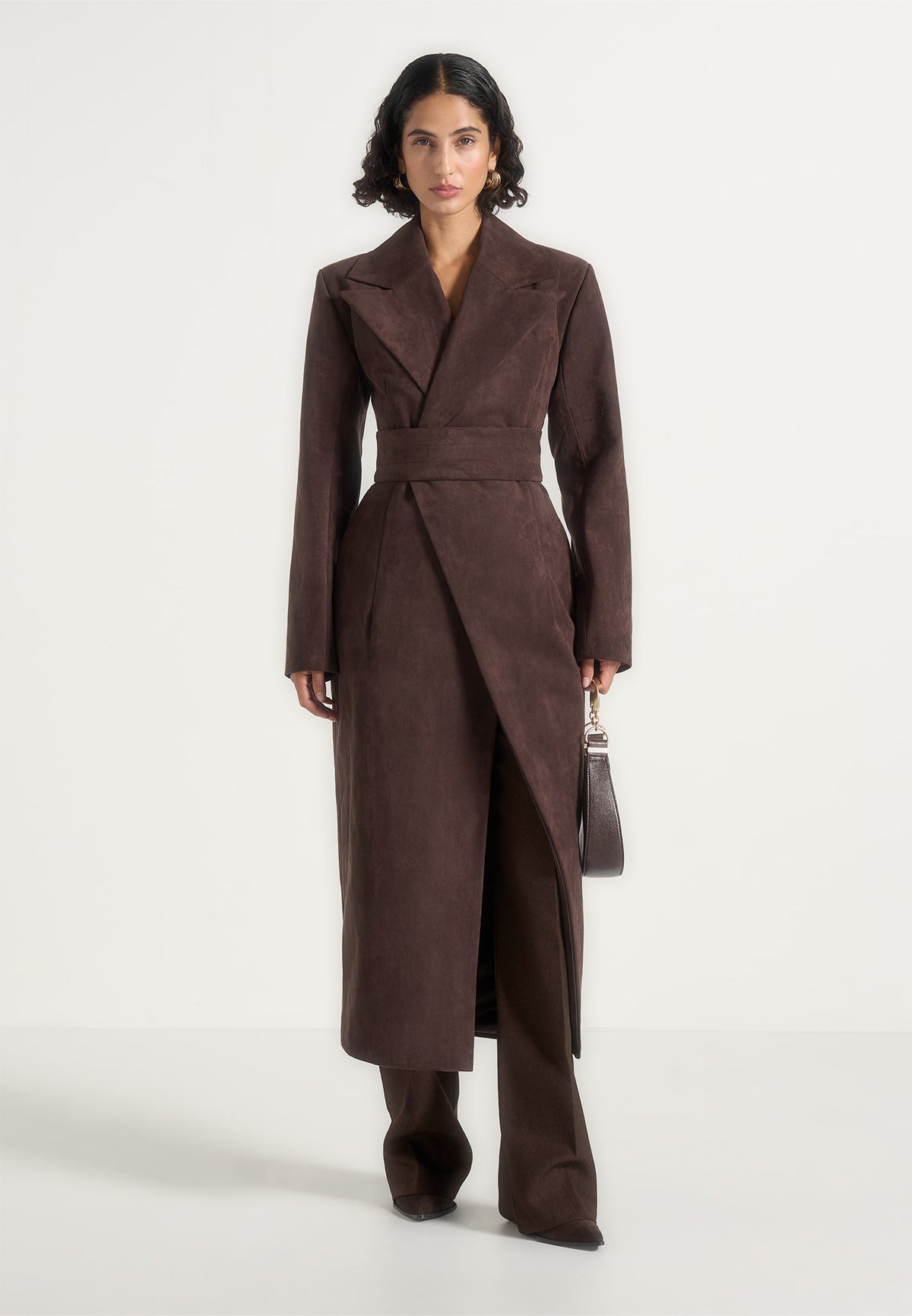 esma-suede-asymmetric-coat-with-cinch-belt-brown