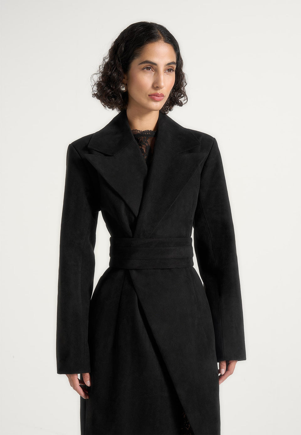 esma-suede-asymmetric-coat-with-cinch-belt-black
