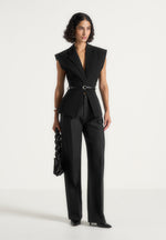 linda-tailored-wide-shoulder-cinched-waistcoat-black