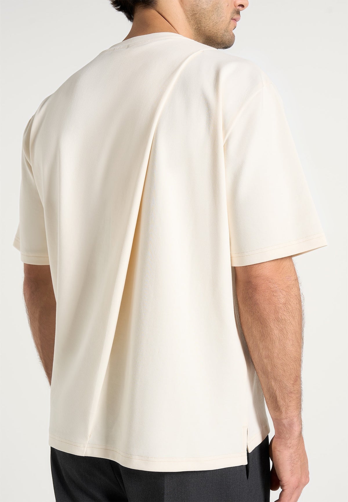 hugo-relaxed-fit-cotton-t-shirt-with-pleat-cream