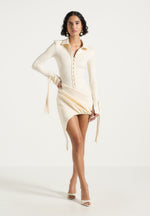 diane-draped-asymmetric-mini-dress-buttercream