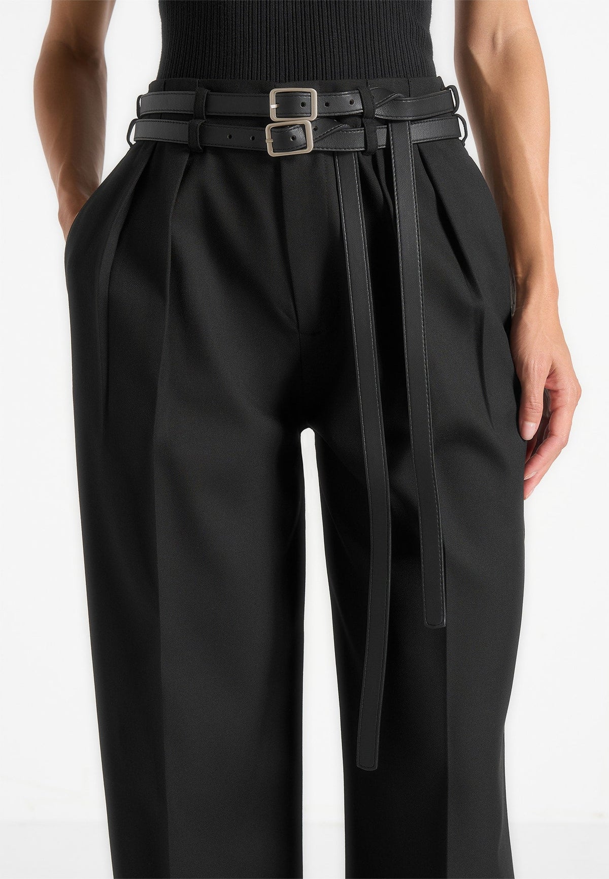 pascale-tailored-twin-belt-trousers-black