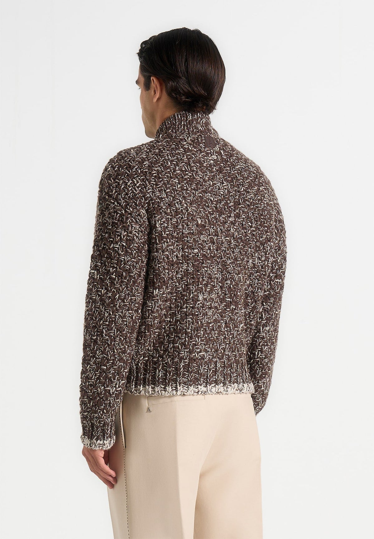 darel-speckled-knit-bomber-jacket-brown