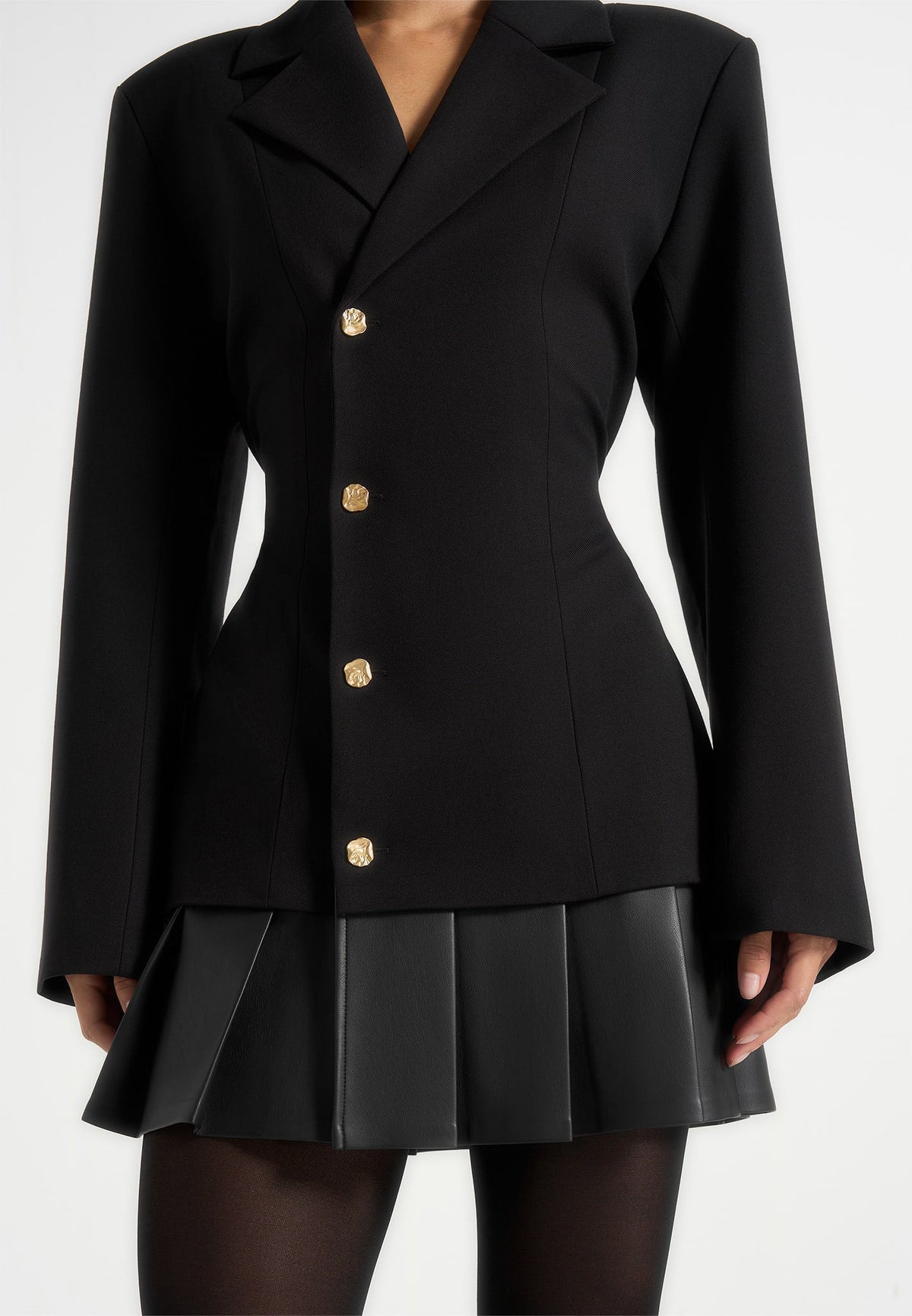 nicole-tailored-cinch-blazer-dress-with-pleats-black