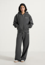 js002-unisex-signature-relaxed-fit-zip-hoodie-charcoal-grey