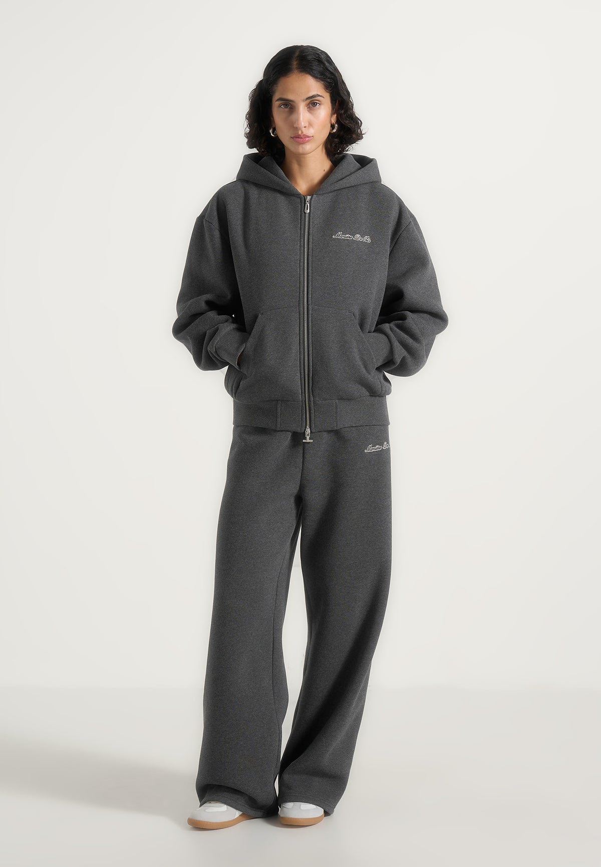 js002-unisex-signature-relaxed-fit-zip-hoodie-charcoal-grey