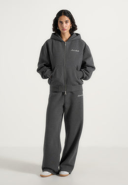 js002-unisex-signature-relaxed-fit-zip-hoodie-charcoal-grey