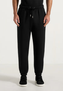 JS005 - Signature Regular Fit Cuffed Sweatpants - Black