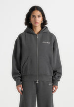 js002-unisex-signature-relaxed-fit-zip-hoodie-charcoal-grey