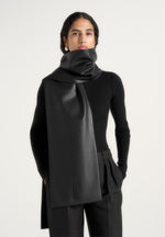 melia-reversible-leather-suede-scarf-black
