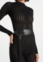 tiana-pointelle-knit-long-sleeve-jumpsuit-with-belt-black