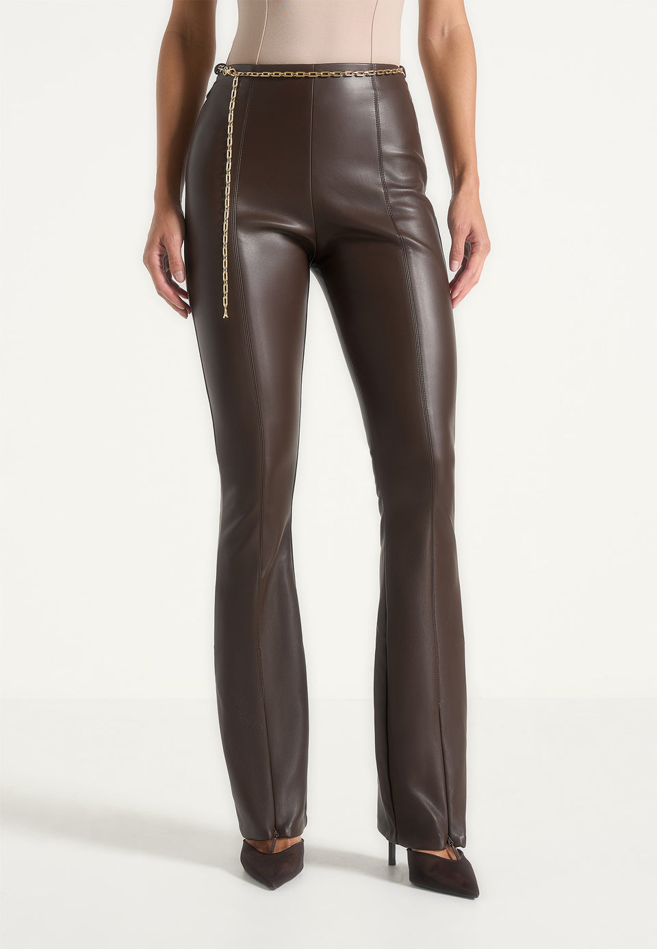 ninon-leather-fit-and-flare-trousers-with-chain-brown