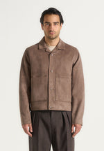 michel-suede-jacket-with-revere-collar-taupe
