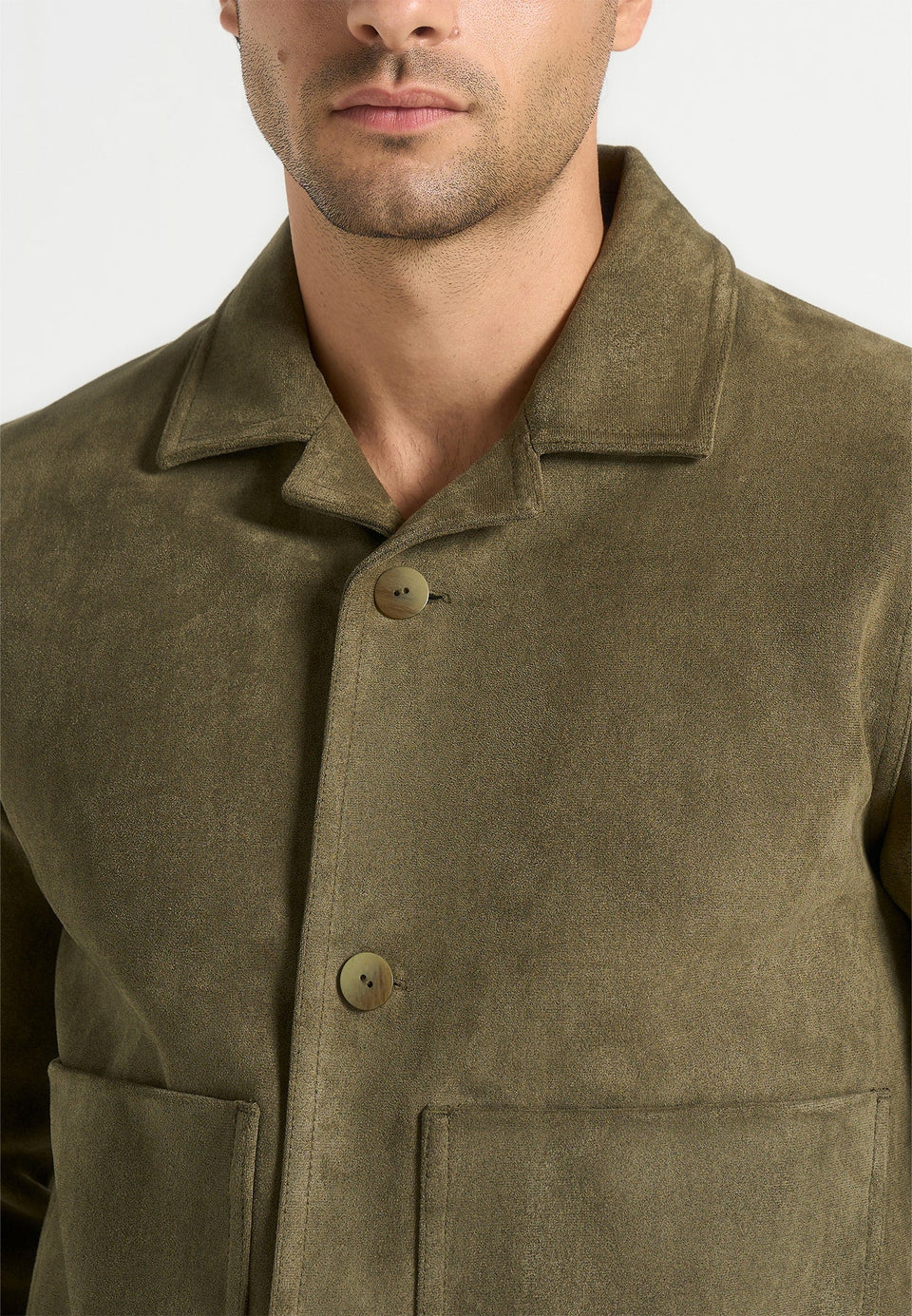 michel-suede-jacket-with-revere-collar-olive