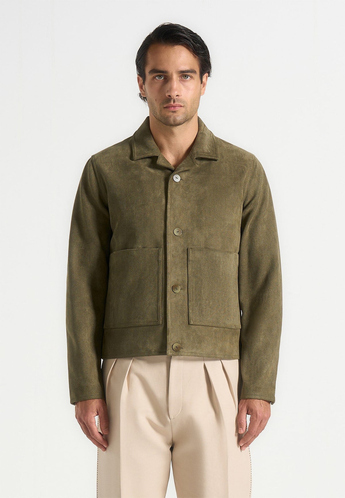 michel-suede-jacket-with-revere-collar-olive