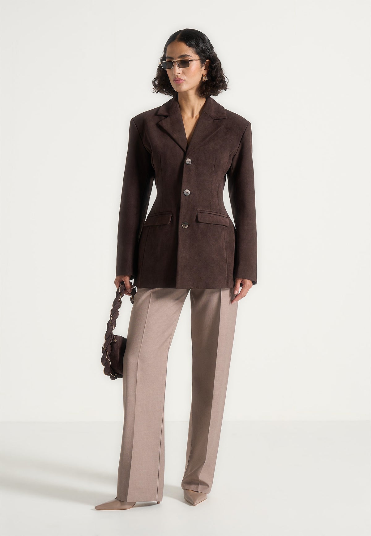 claire-suede-wide-shoulder-cinch-waist-blazer-brown