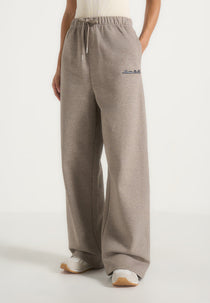 JS003 - Unisex Signature Wide Leg Sweatpants - Taupe