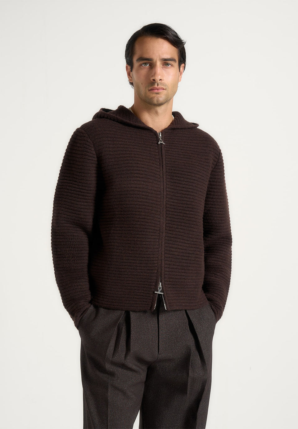 eden-unisex-ribbed-knit-zip-up-hoodie-brown