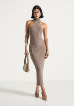 belina-halter-knitted-maxi-dress-with-chain-taupe