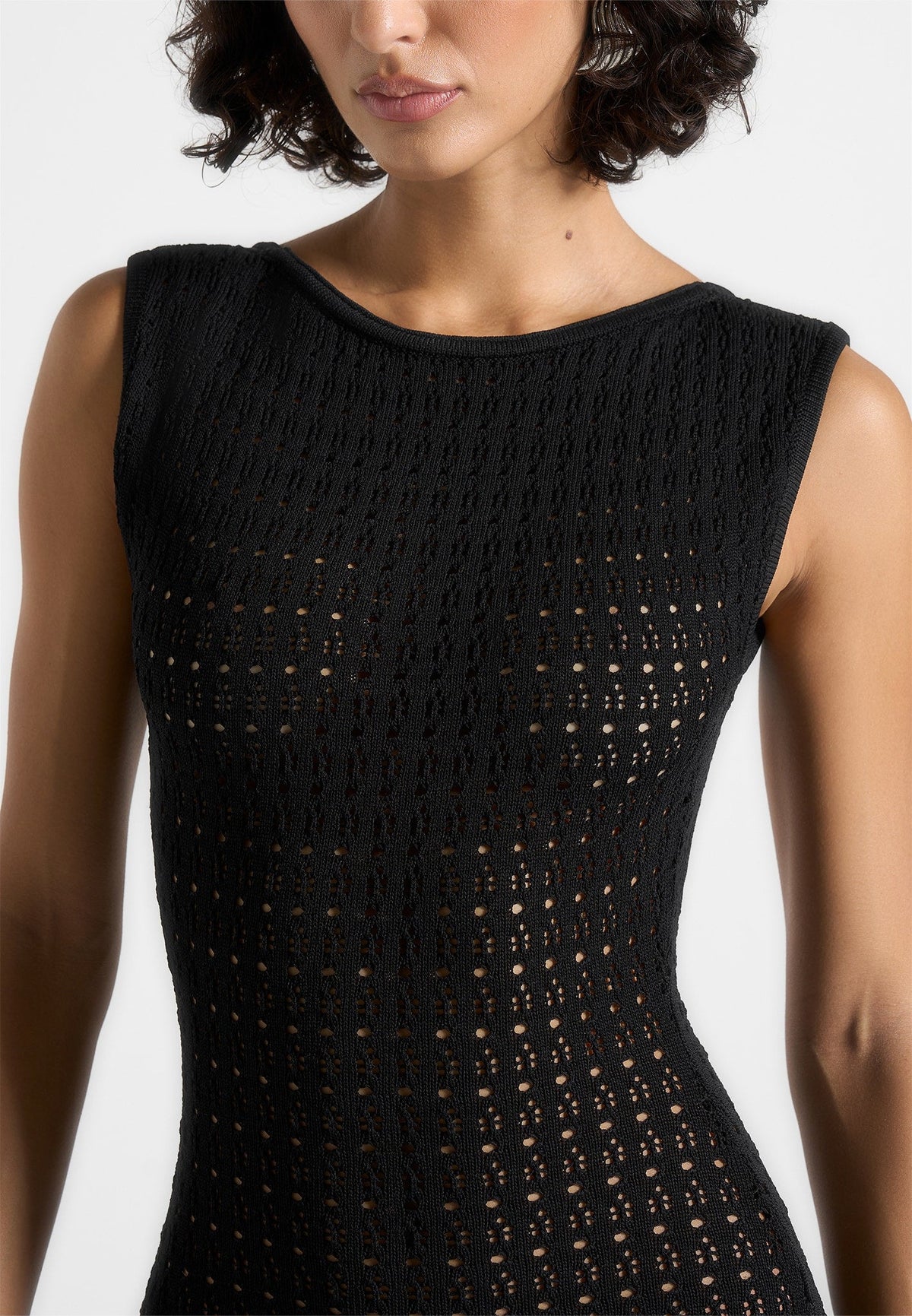 keyla-pointelle-mini-dress-with-belt-black