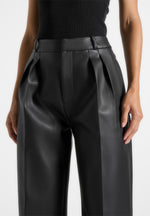 julie-leather-twin-pleat-trousers-black