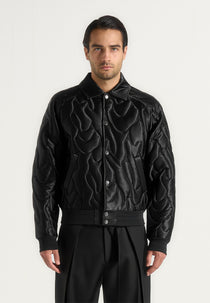 Ugo - Satin Embroidered Jacket - Black