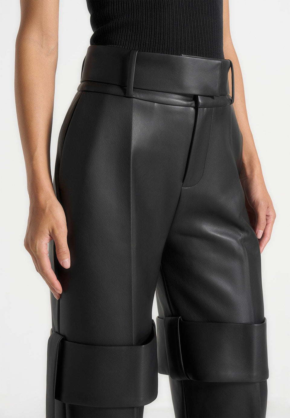 isabelle-leather-belted-strap-detail-trousers-black
