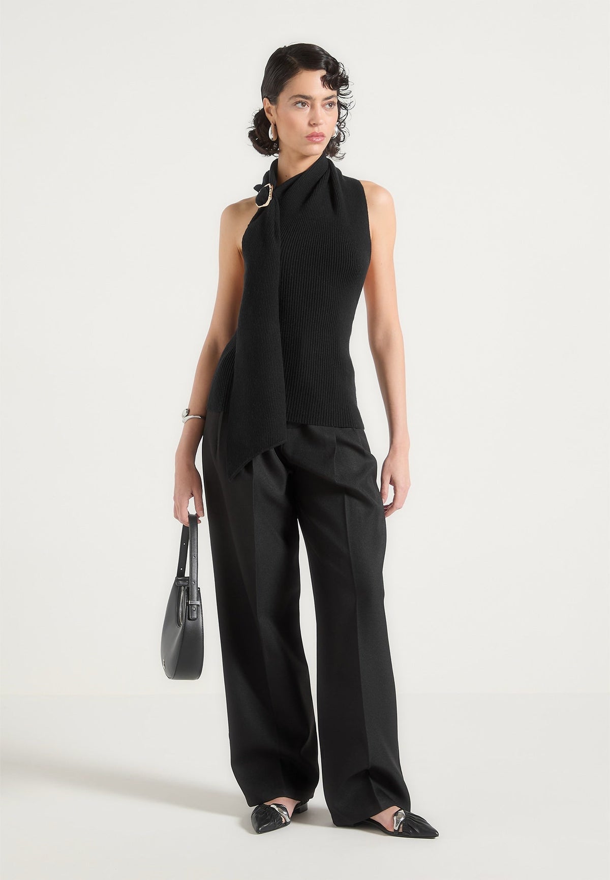 elodie-knitted-draped-halter-top-black