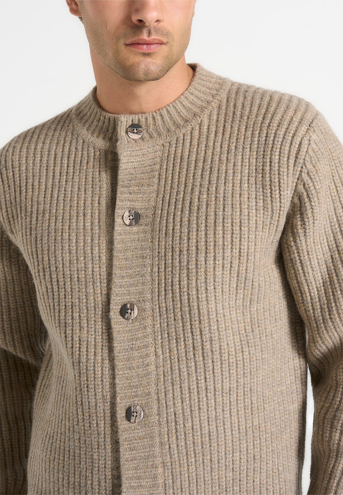 alix-unisex-crewneck-ribbed-knit-cardigan-beige
