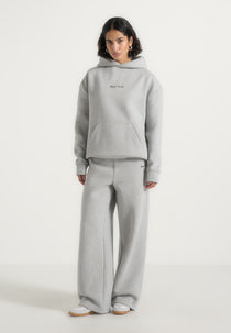 JS001 - Unisex Signature Relaxed Fit Hoodie - Grey Marl