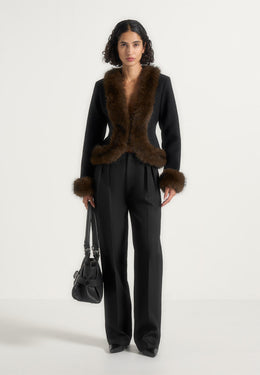 lina-sculpted-wool-and-fur-trim-jacket-black
