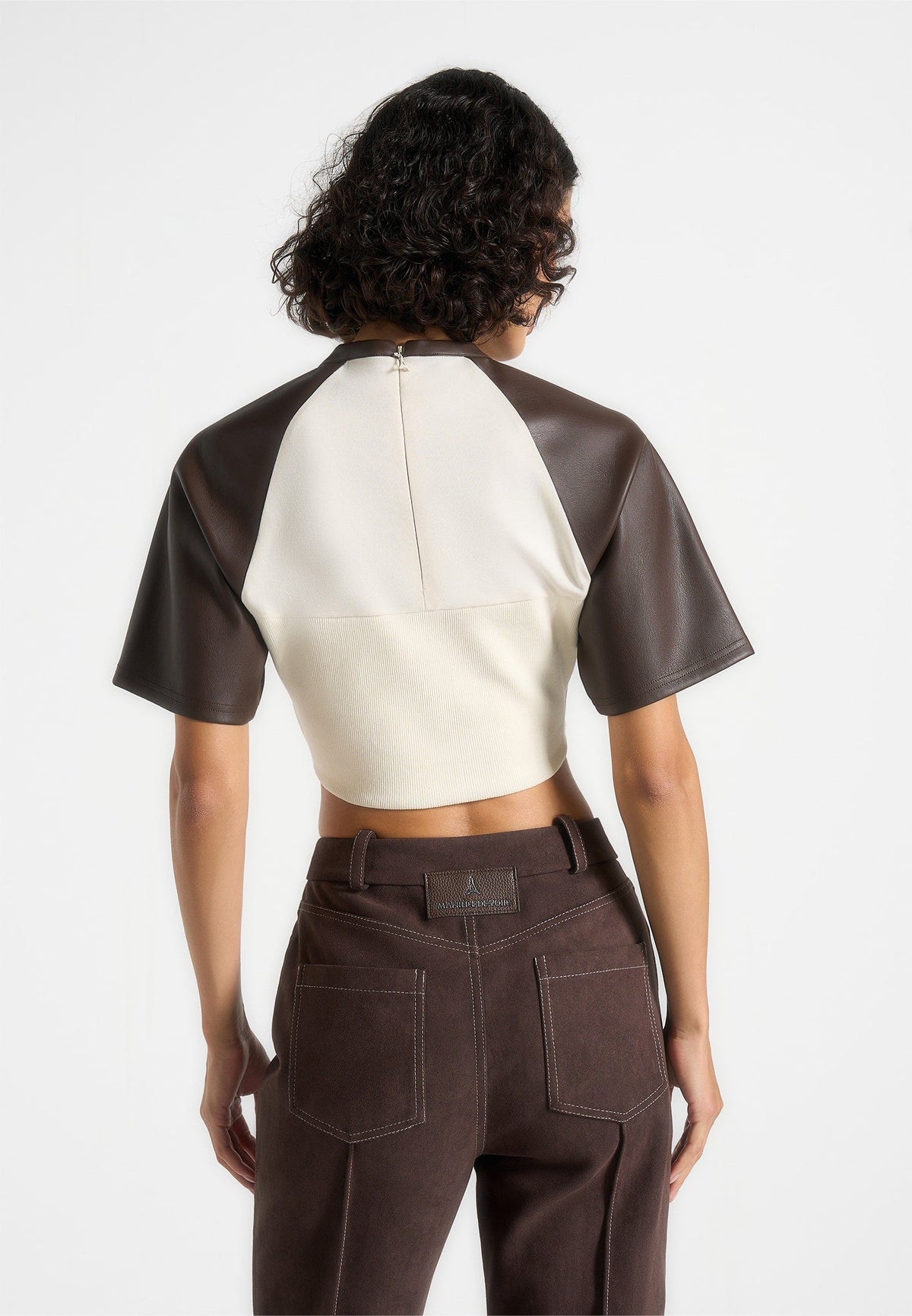 juline-leather-corset-t-shirt-cream-brown